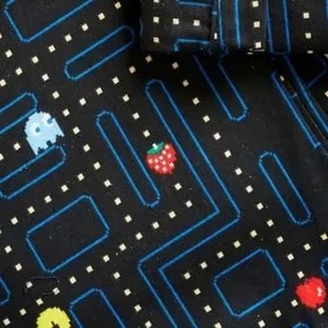 Pigiama In Flanella Pottery Barn Teen Pac-Man &ndash; Taglia Large, 2 Pezzi, Nuovo Con Etichette